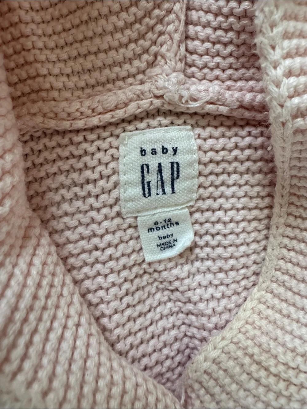 GAP Rose Pink Lace Yoke Off-the-Shoulder Sweater